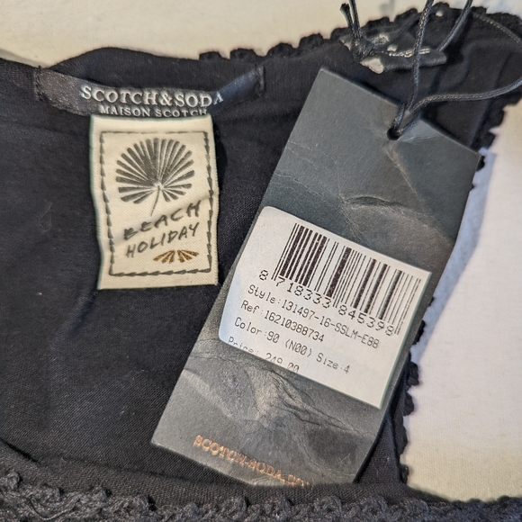 Scotch Soda Black, racerback Maxi dress, size 4 (10-12 women's). - Picture 6 of 6